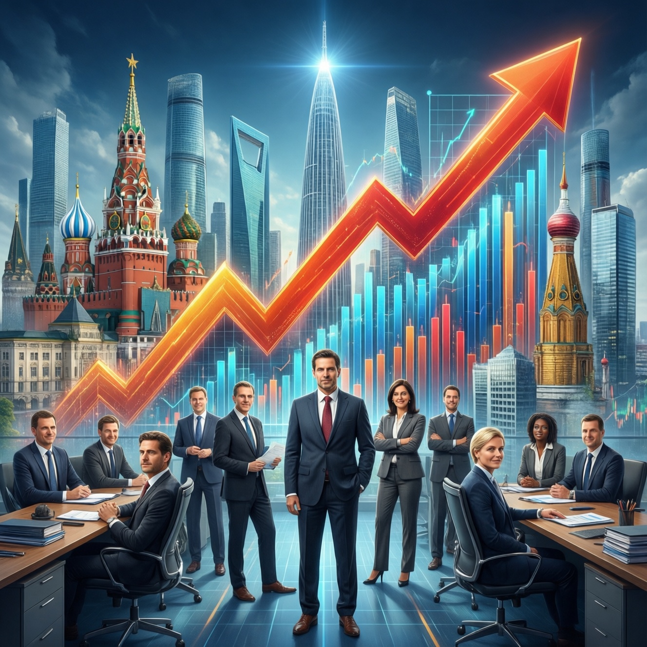 70% российских компаний увеличили выручку в 2022 году, треть — минимум на 50%